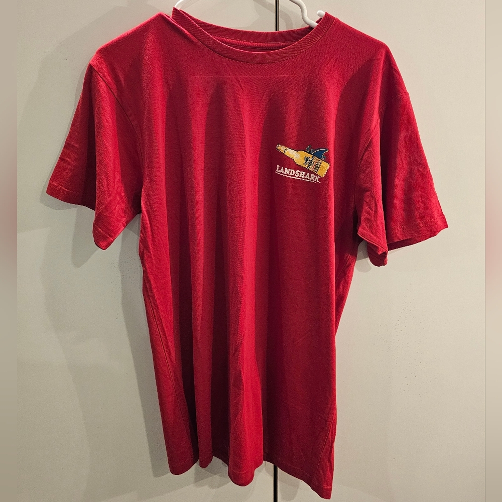 Landshark Mens Medium Red Tshirt